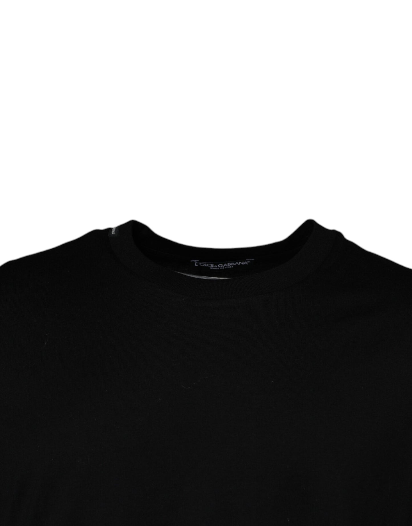 Dolce & Gabbana Black Crew Neck Short Sleeve T-shirt Dolce & Gabbana
