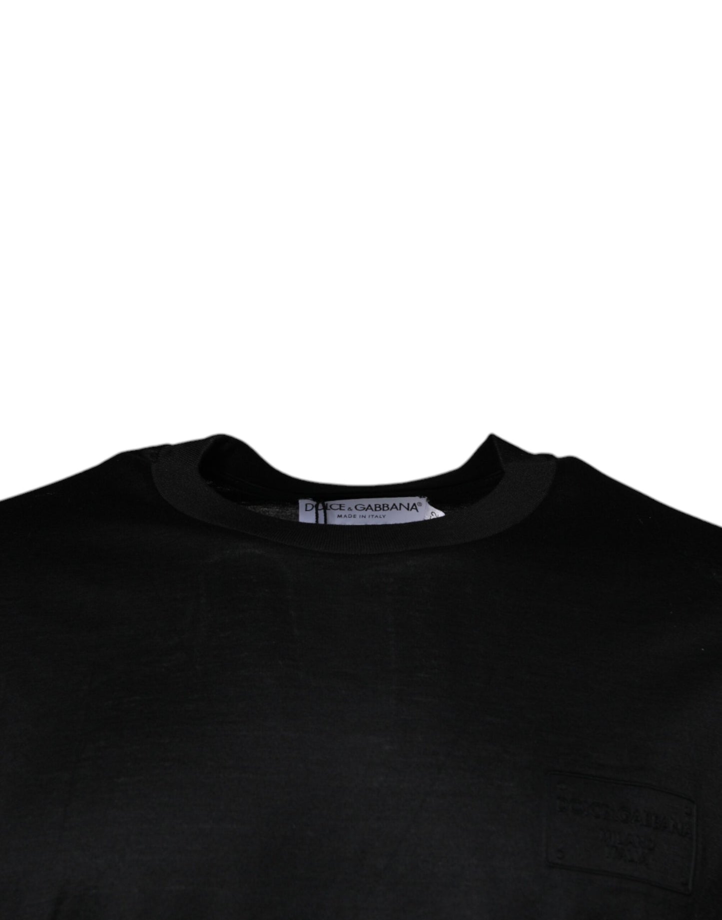Dolce & Gabbana Black Crew Neck Short Sleeve T-shirt Dolce & Gabbana