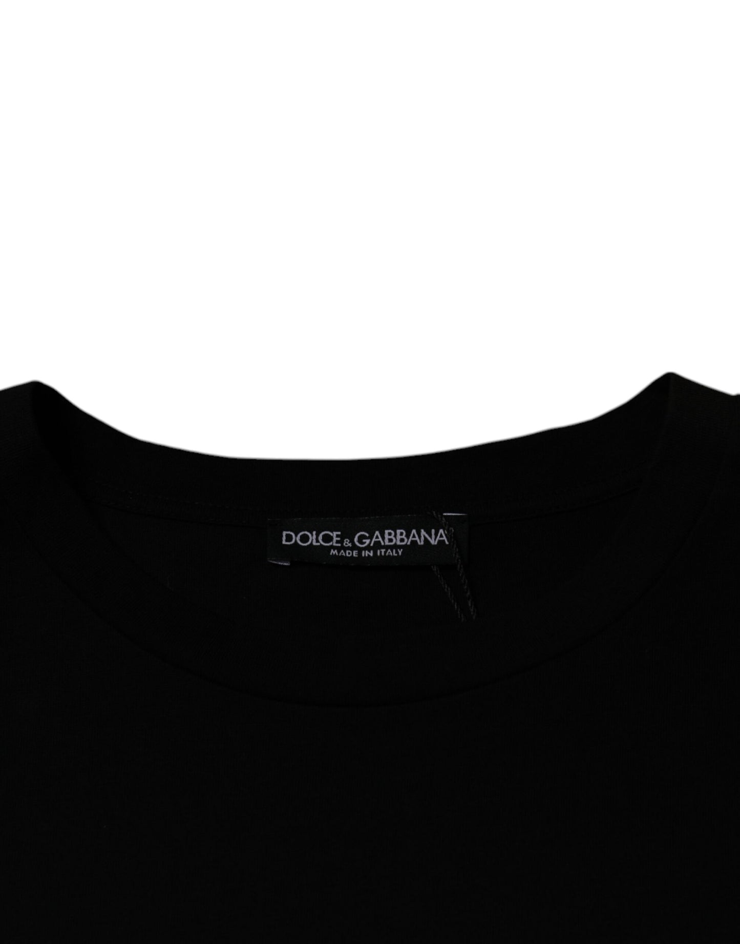 Dolce & Gabbana Black Crew Neck Short Sleeve T-shirt Dolce & Gabbana
