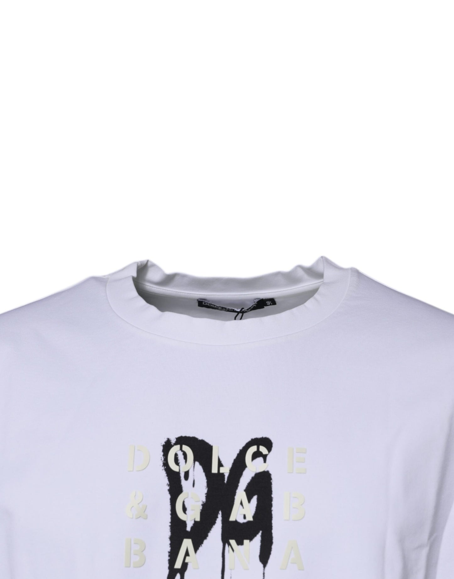 Dolce & Gabbana White DG Logo Cotton Crew Neck T-shirt Dolce & Gabbana