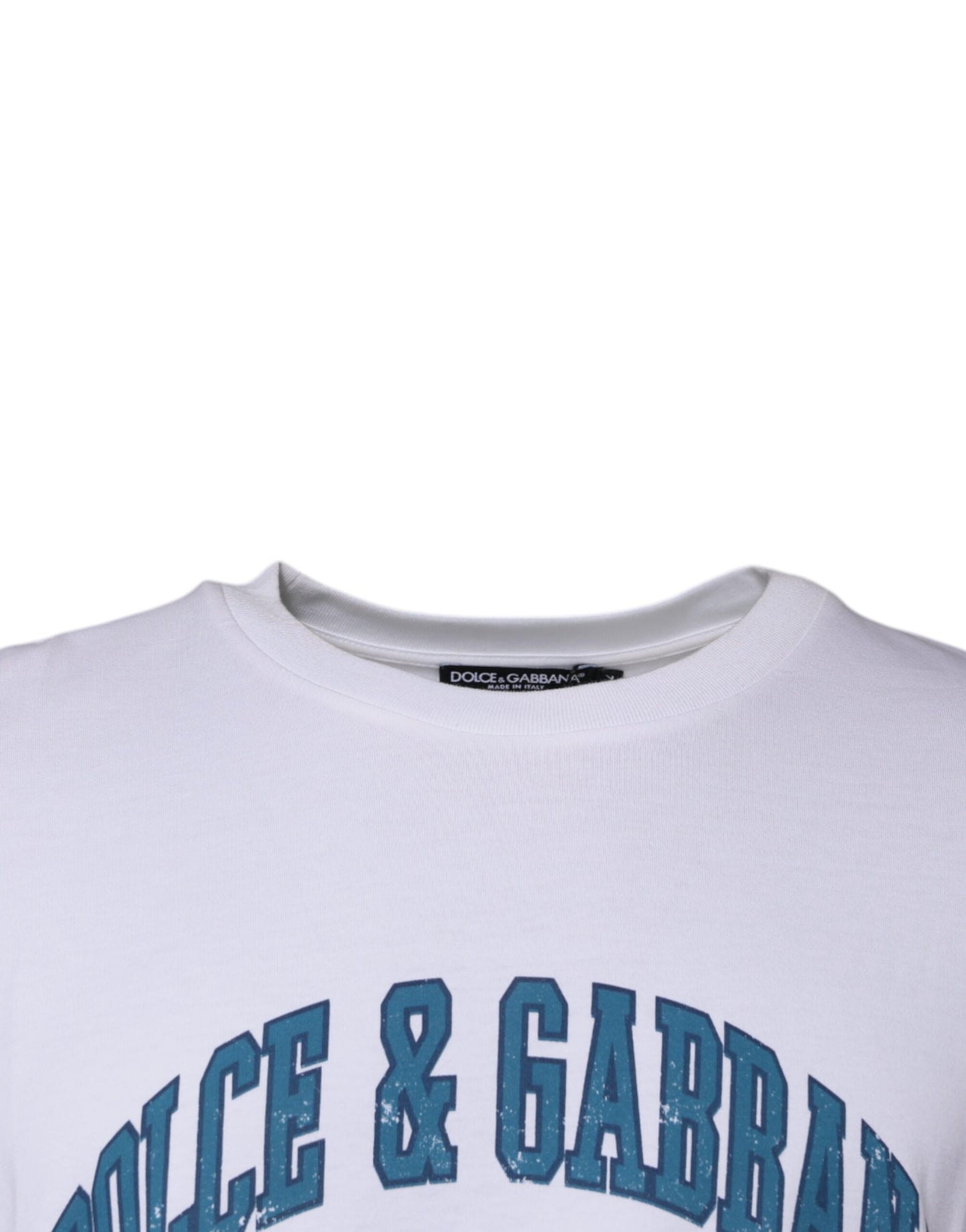 Dolce & Gabbana White DG Milano Cotton Crew Neck T-shirt Dolce & Gabbana
