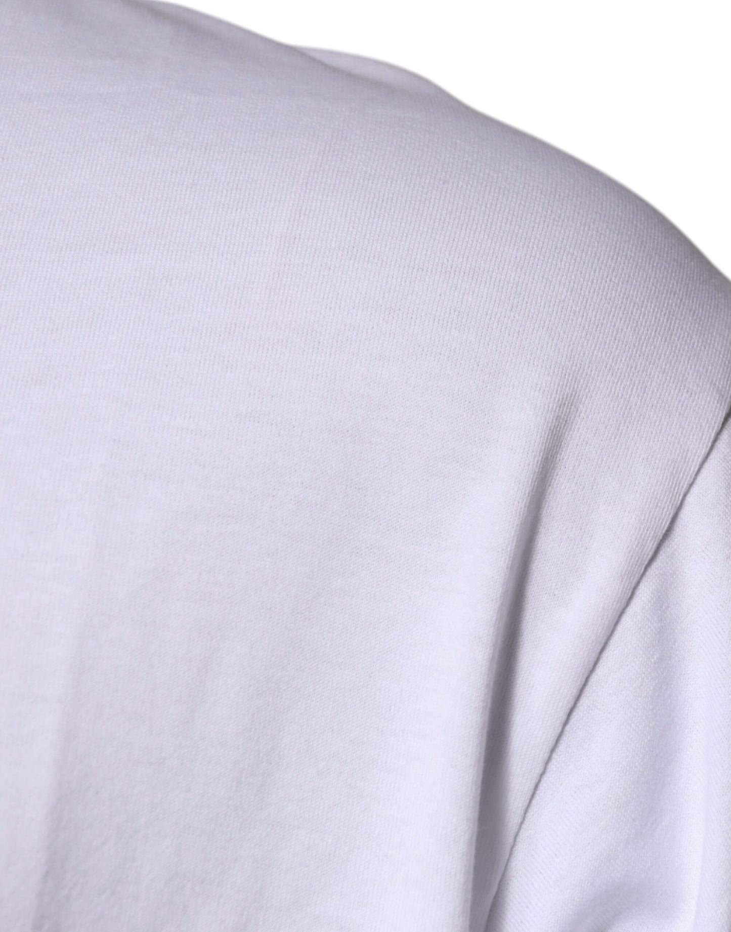 Dolce & Gabbana White DG Milano Cotton Crew Neck T-shirt Dolce & Gabbana