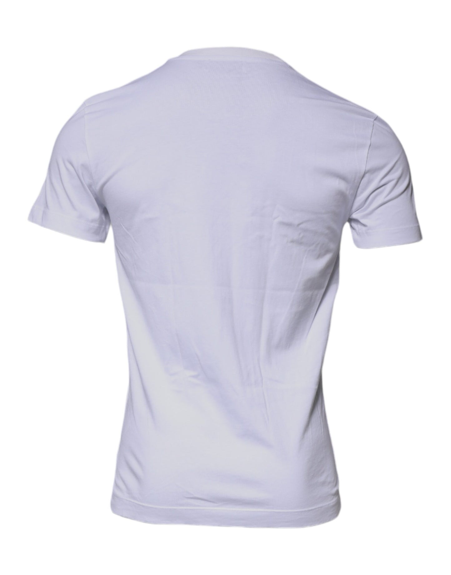 Dolce & Gabbana White DG Logo Cotton Crew Neck T-shirt Dolce & Gabbana