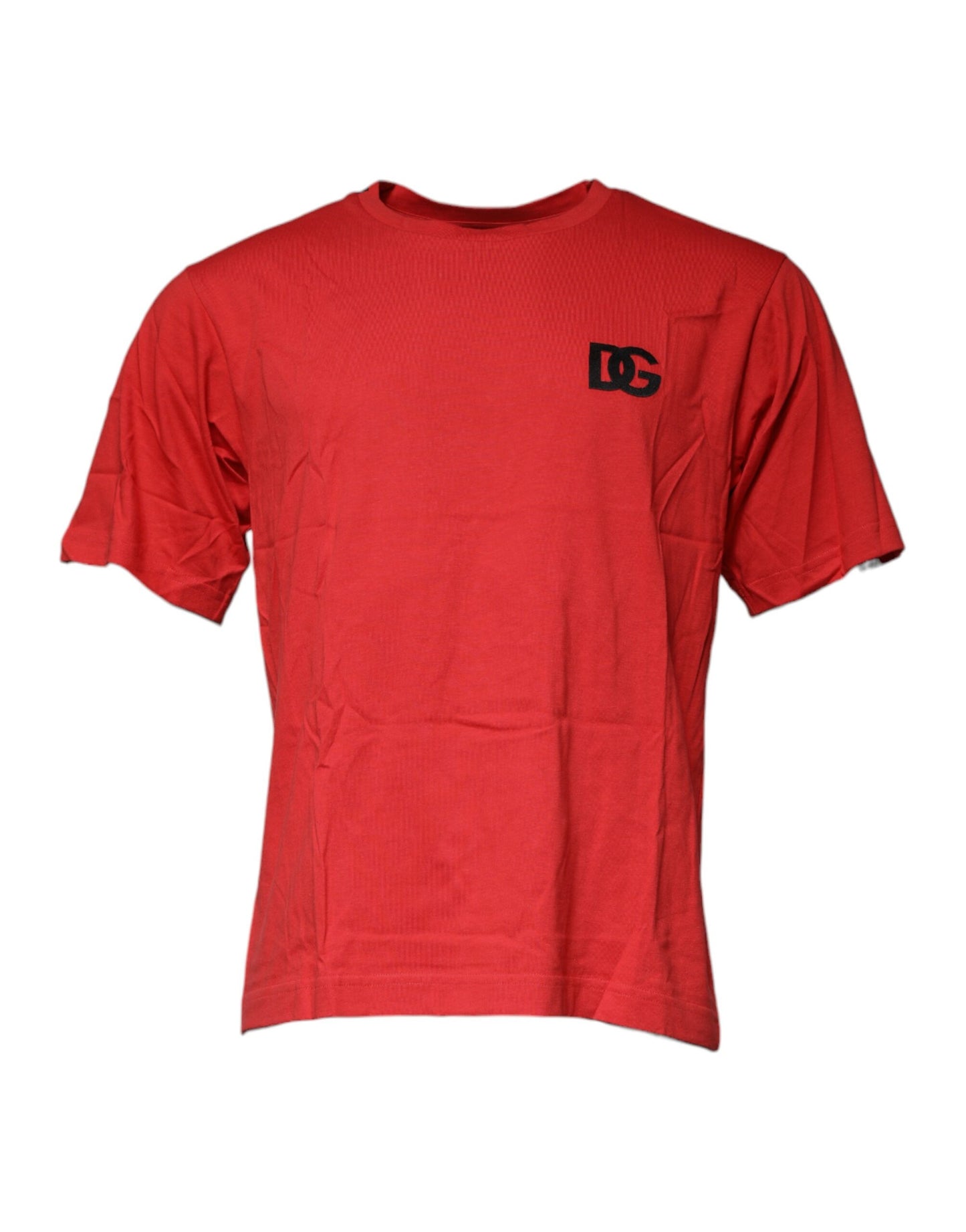 Dolce & Gabbana Red DG Logo Cotton Crew Neck T-shirt Dolce & Gabbana