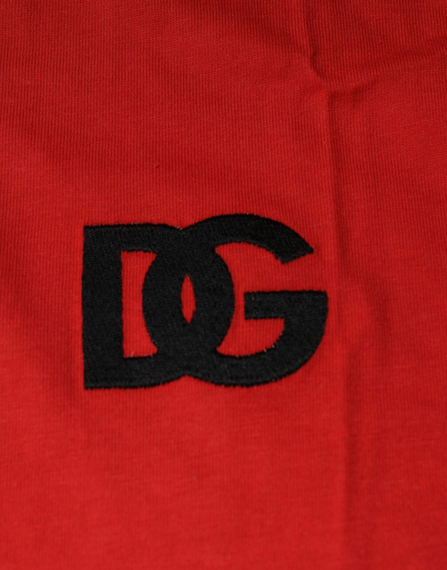 Dolce & Gabbana Red DG Logo Cotton Crew Neck T-shirt Dolce & Gabbana