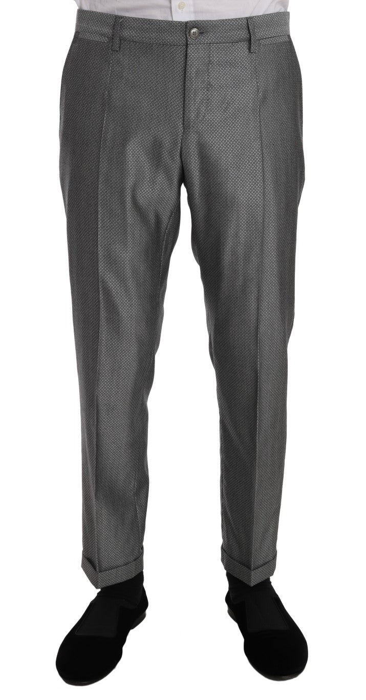 Dolce & Gabbana Black Stretch Crystal Bee Slim Fit Suit Dolce & Gabbana
