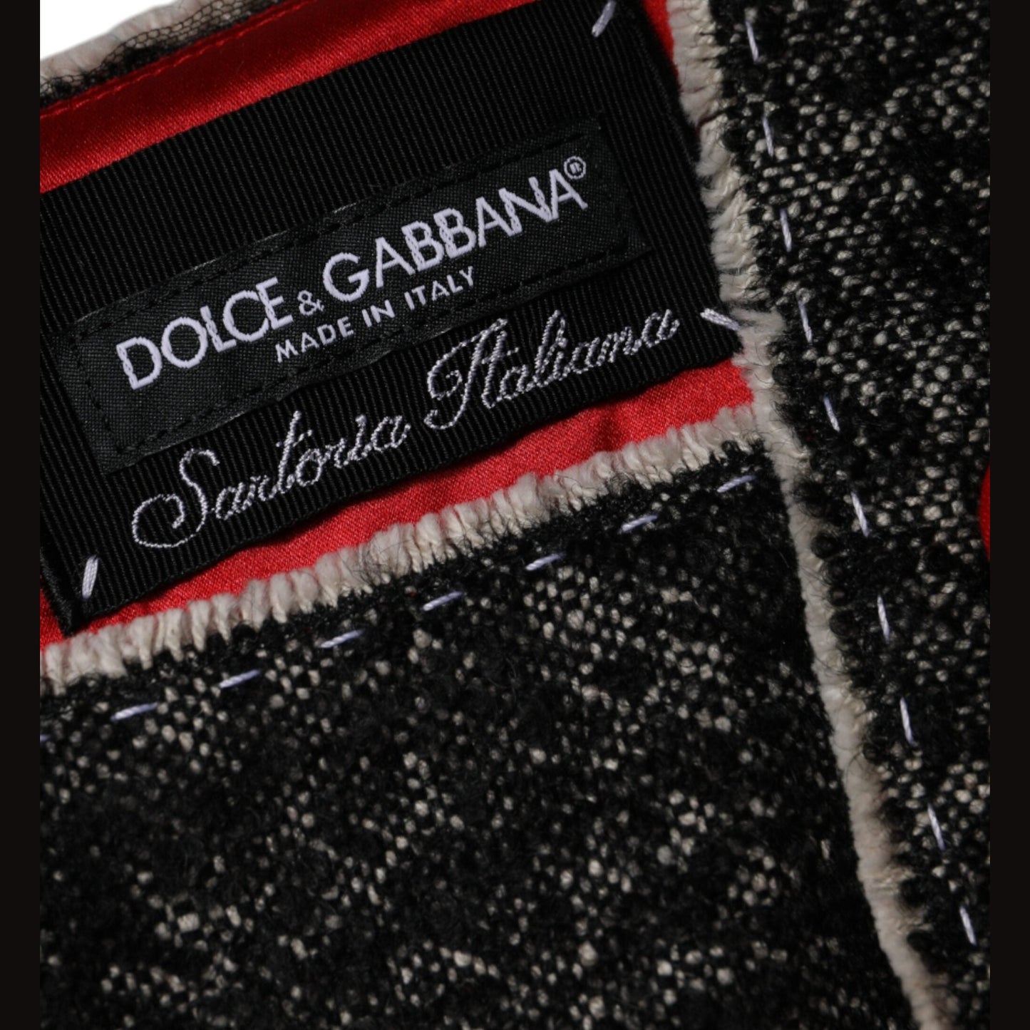 Dolce & Gabbana Red Wool Sleeveless A-line Flared Mini Dress