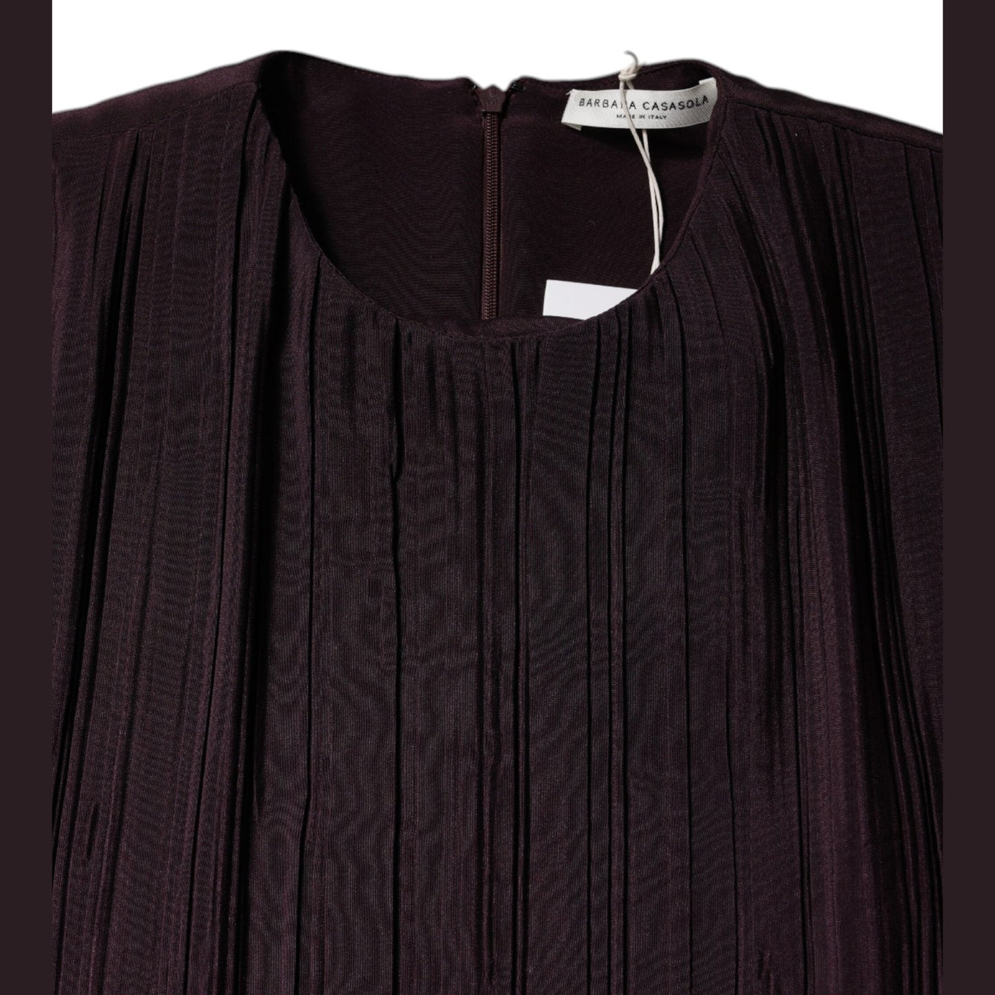 Barbara Casasola Brown Silk Short Sleeves Sheath Maxi Dress Barbara Casasola