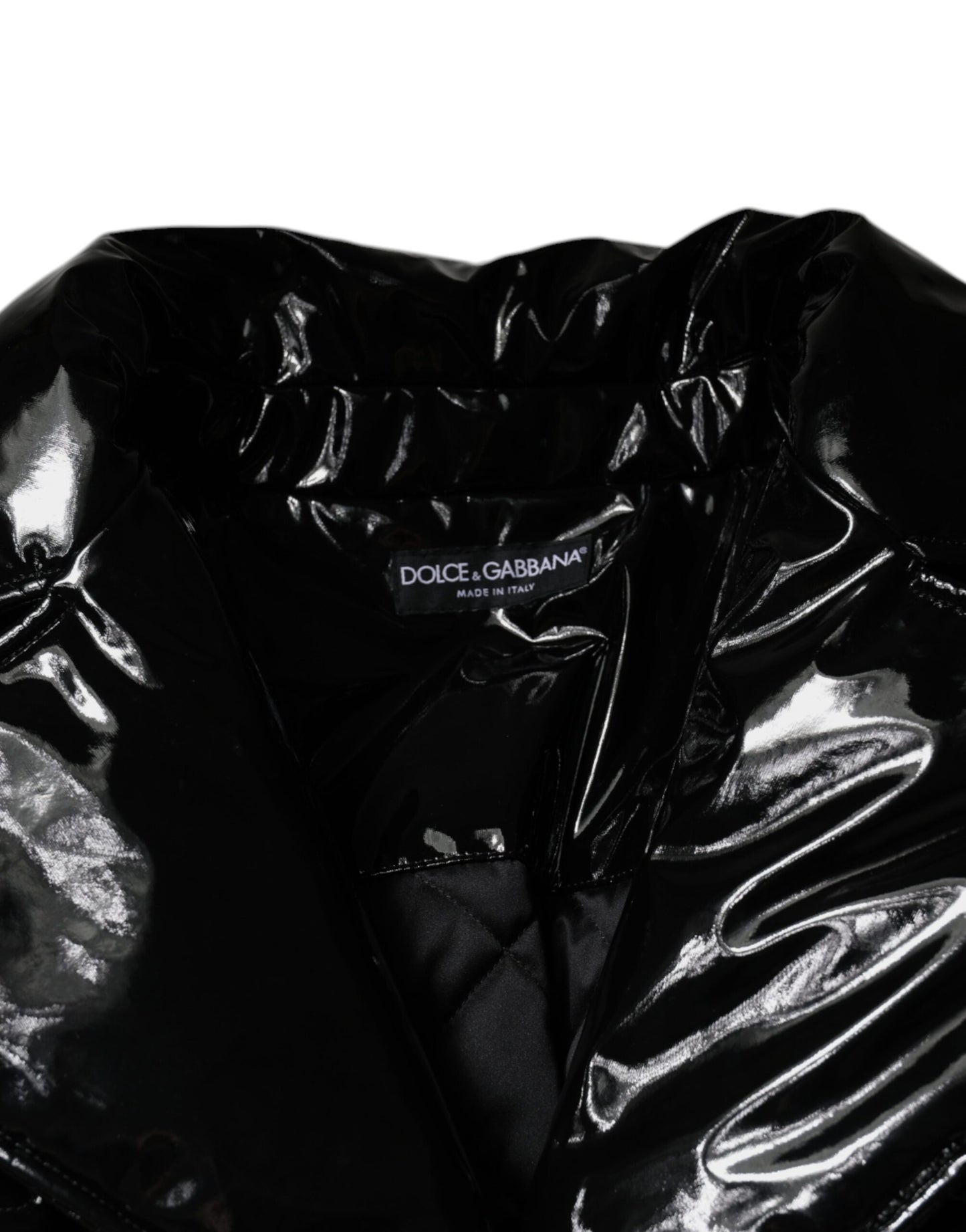 Dolce & Gabbana Black Polyester Button Down Blouson Jacket Dolce & Gabbana