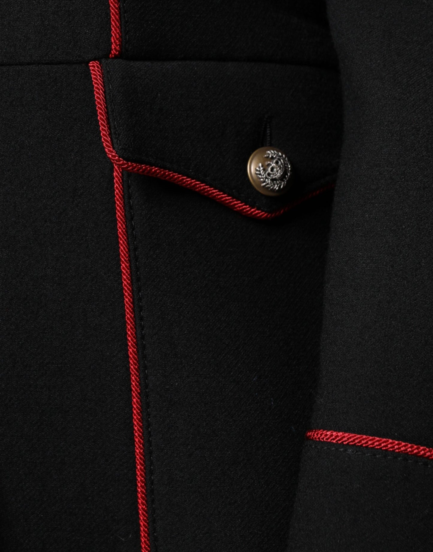 Dolce & Gabbana Black Single Breasted Trench Coat Jacket Dolce & Gabbana