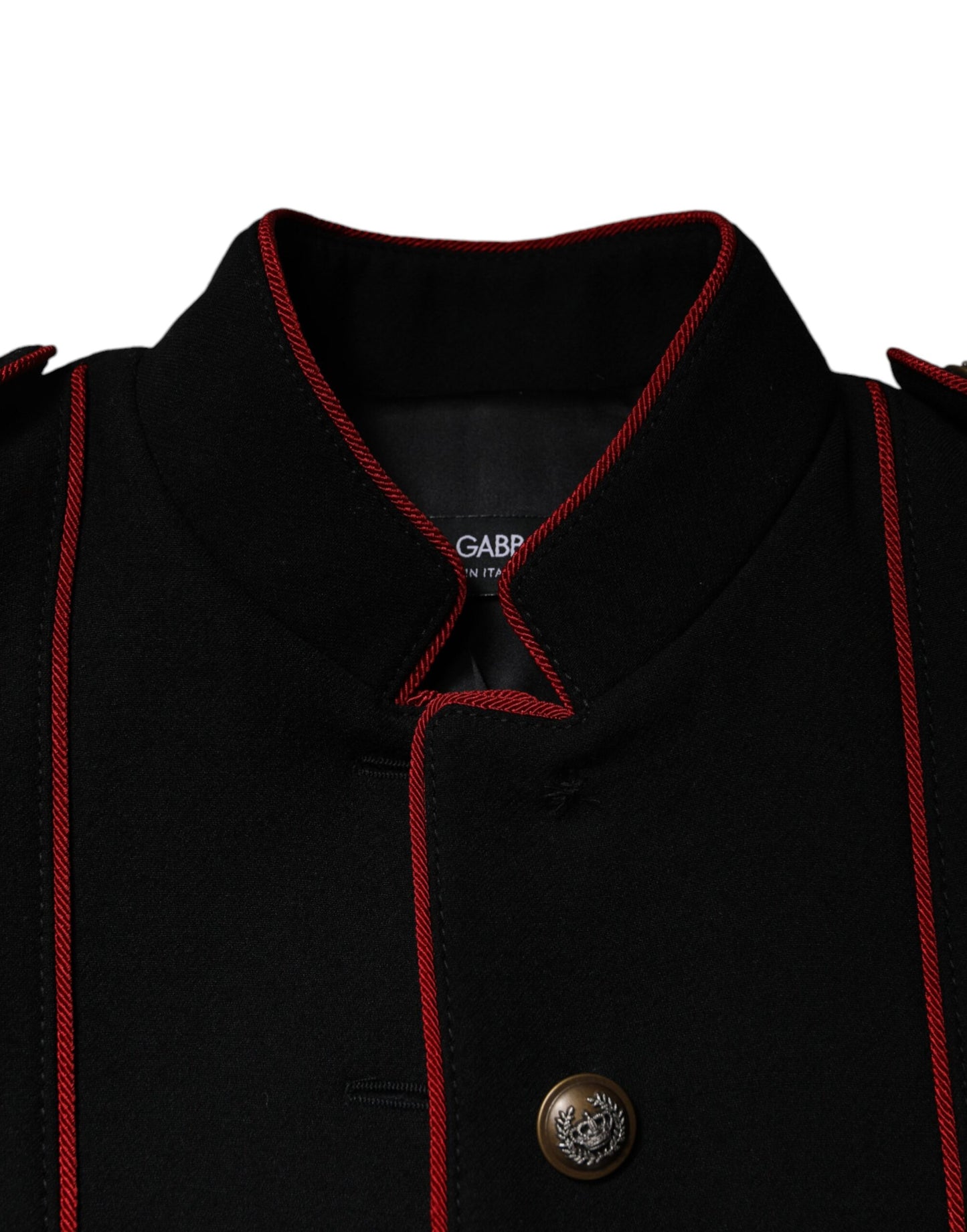 Dolce & Gabbana Black Single Breasted Trench Coat Jacket Dolce & Gabbana