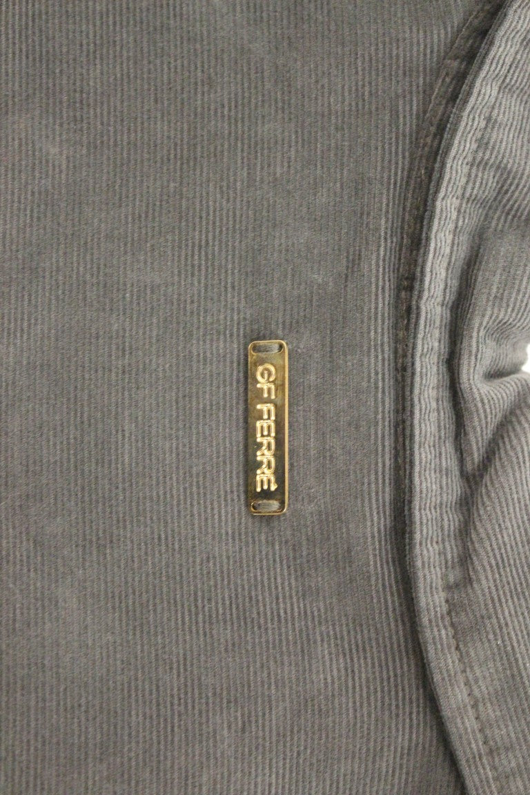 GF Ferre Green Button Front Cotton Casual Shirt GF Ferre
