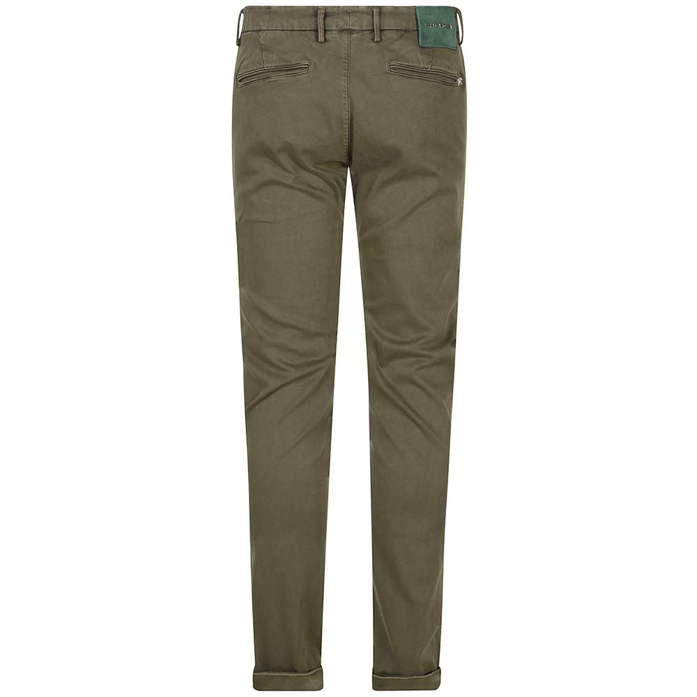Tramarossa Green Cotton Jeans & Pant Tramarossa