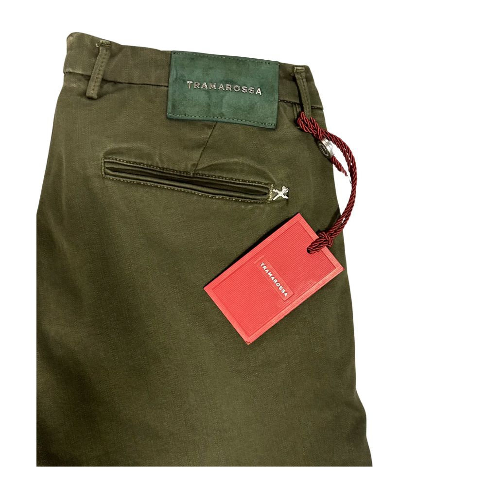 Tramarossa Green Cotton Jeans & Pant Tramarossa