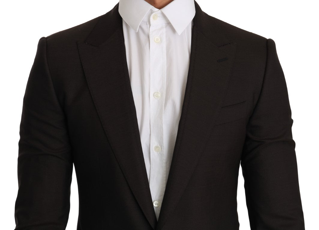 Dolce & Gabbana Brown Wool SICILIA Jacket Coat Blazer Dolce & Gabbana
