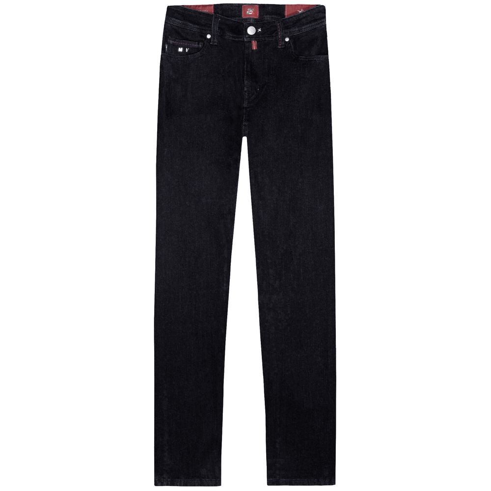 Tramarossa Black Cotton Jeans & Pant Tramarossa