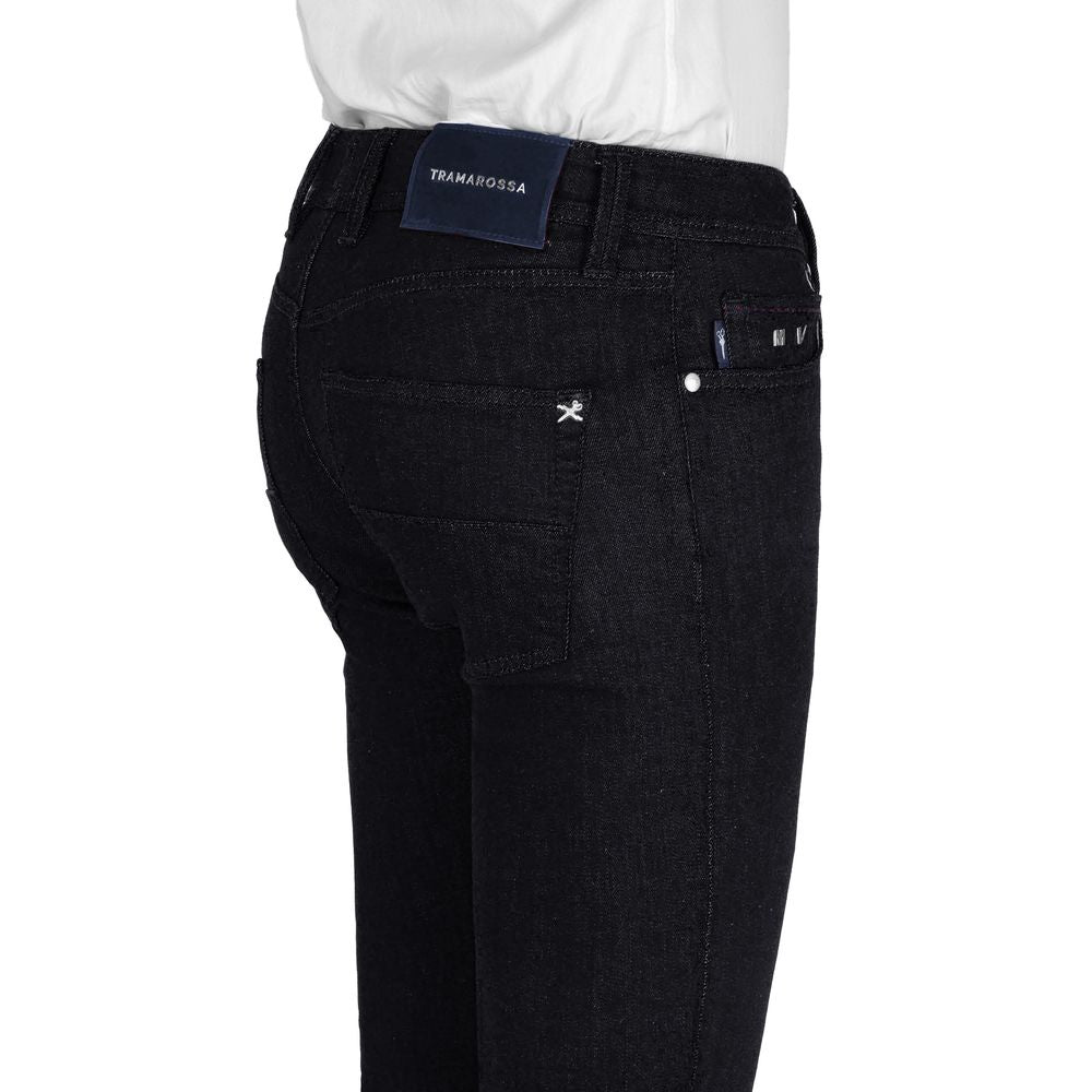 Tramarossa Black Cotton Jeans & Pant Tramarossa