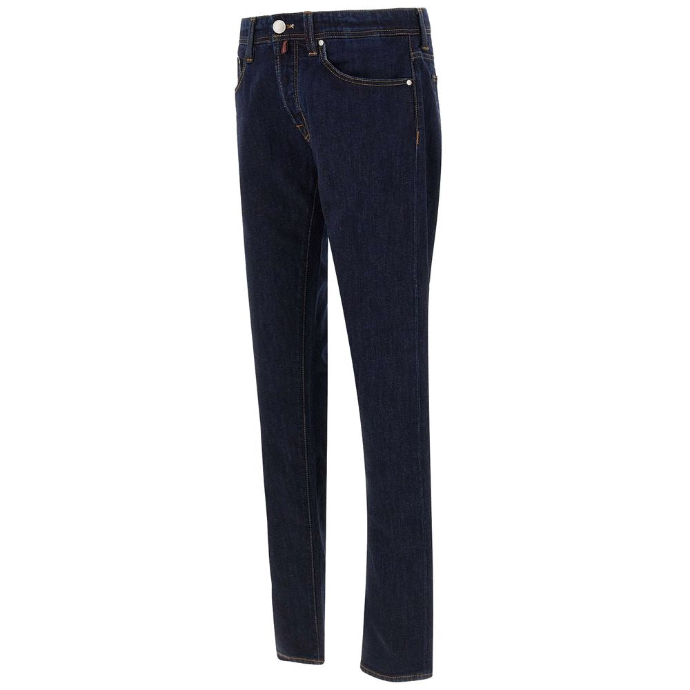 Tramarossa Blue Cotton Jeans & Pant Tramarossa