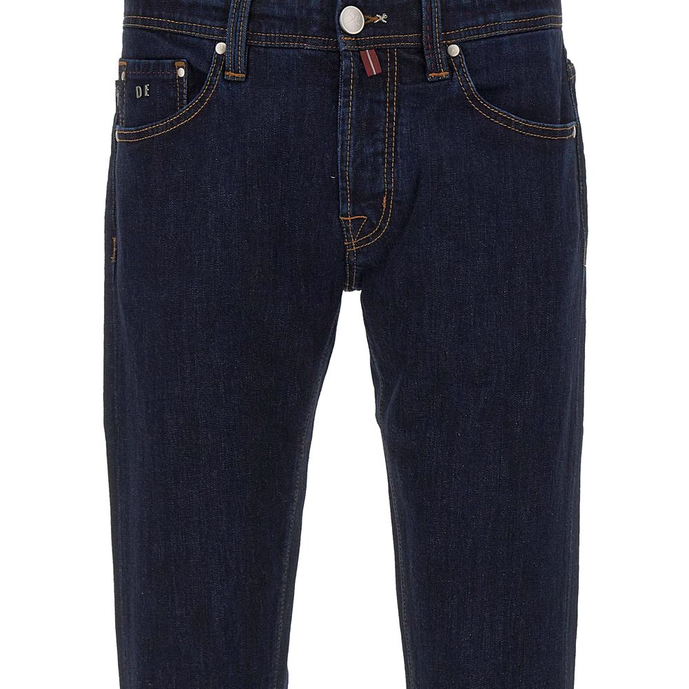 Tramarossa Blue Cotton Jeans & Pant Tramarossa