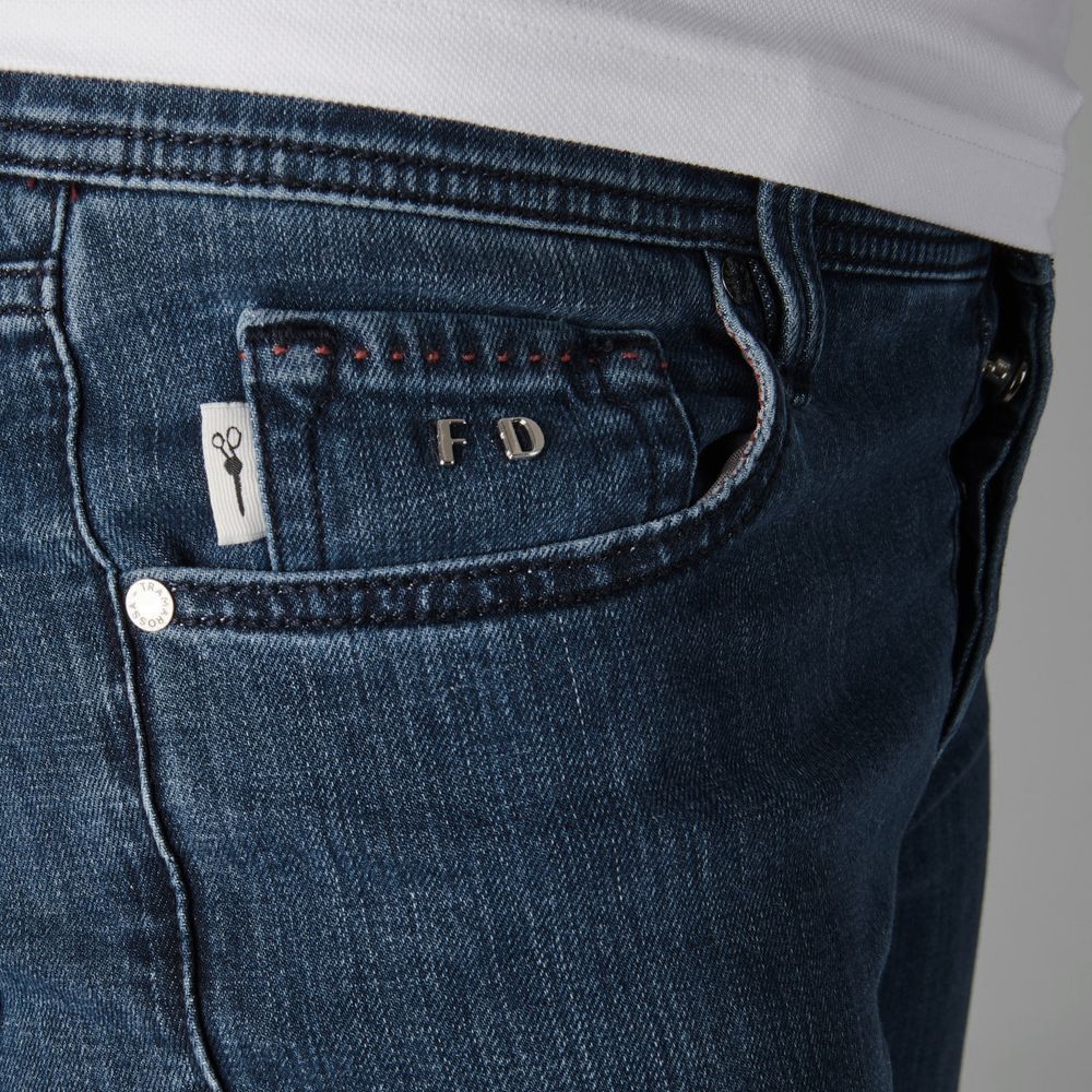 Tramarossa Blue Cotton Jeans & Pant Tramarossa