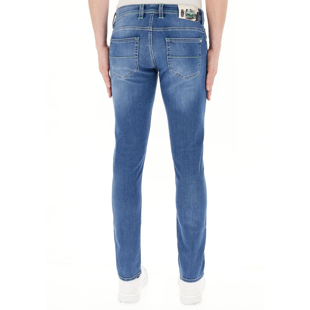 Tramarossa Blue Cotton Jeans & Pant Tramarossa