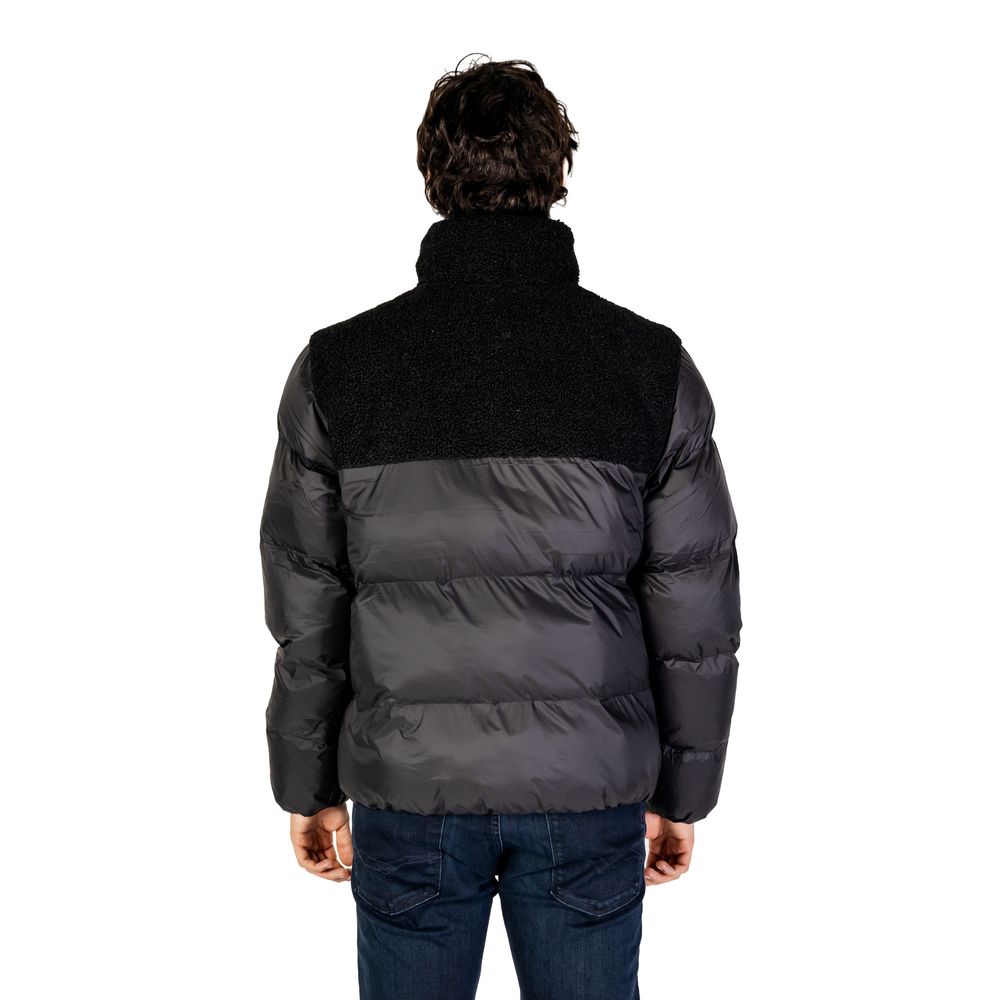 Calvin Klein Jeans Black Recycled Polyester Jackets & Coat Calvin Klein Jeans
