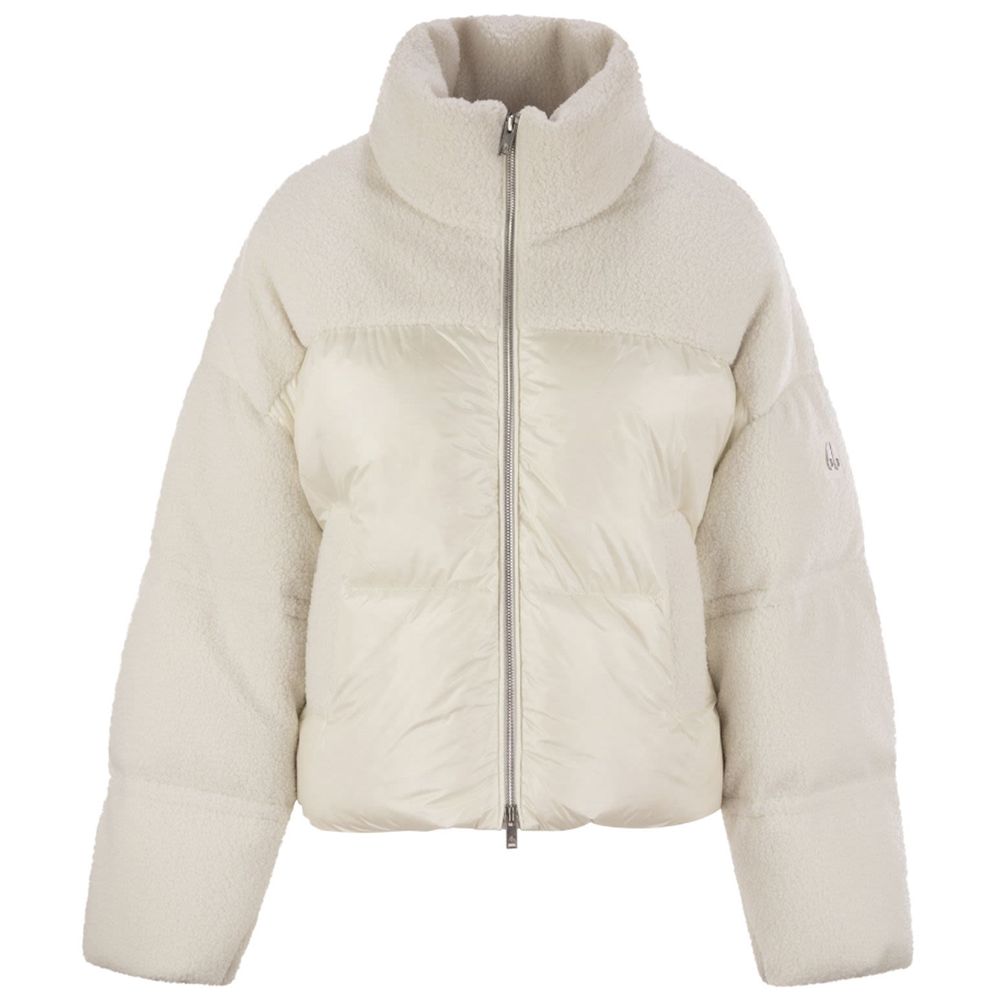 Moose Knuckles White Nylon Jackets & Coat Moose Knuckles