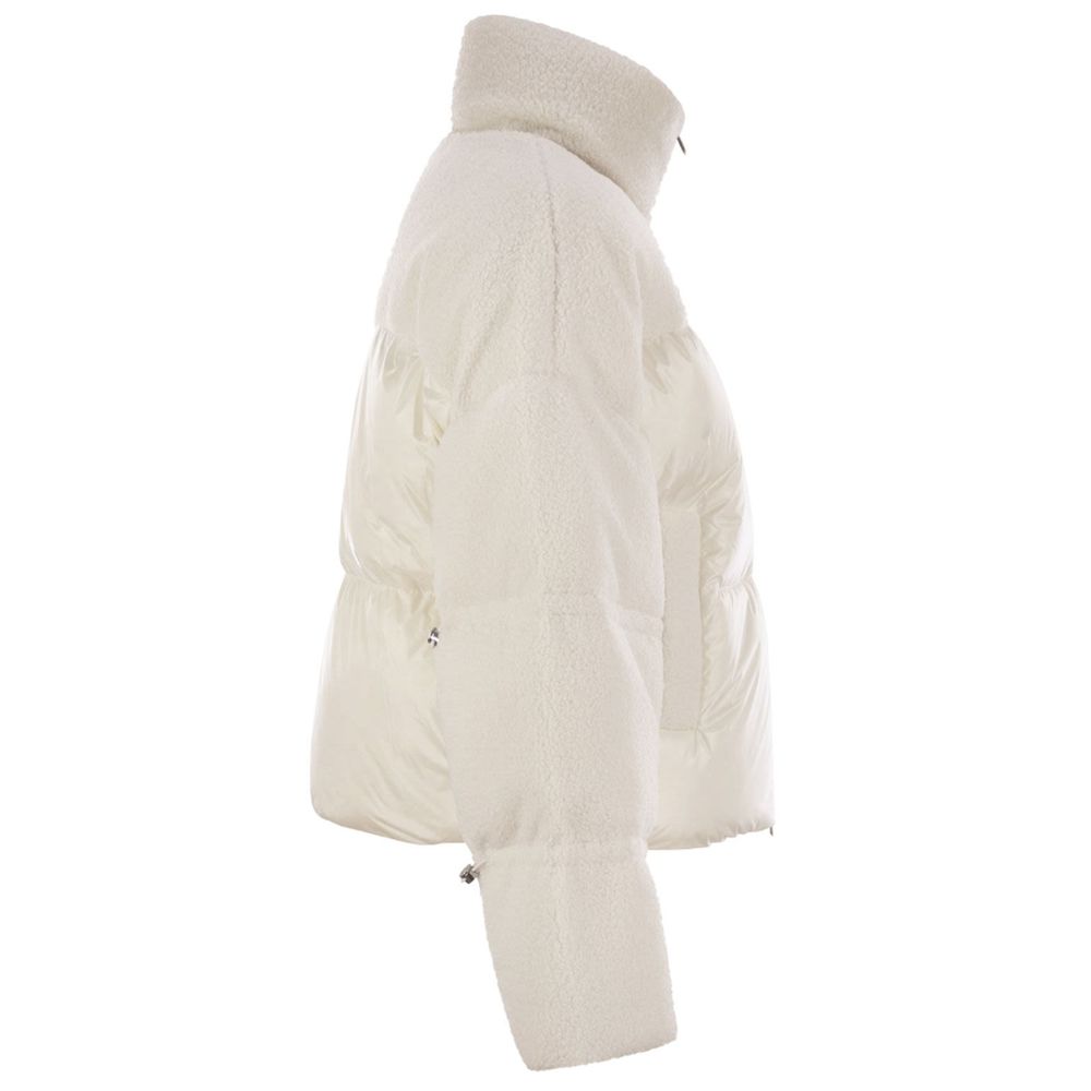Moose Knuckles White Nylon Jackets & Coat Moose Knuckles