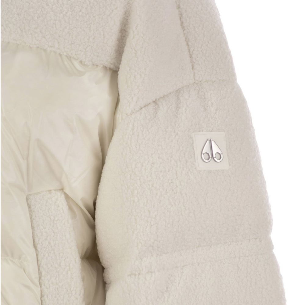 Moose Knuckles White Nylon Jackets & Coat Moose Knuckles