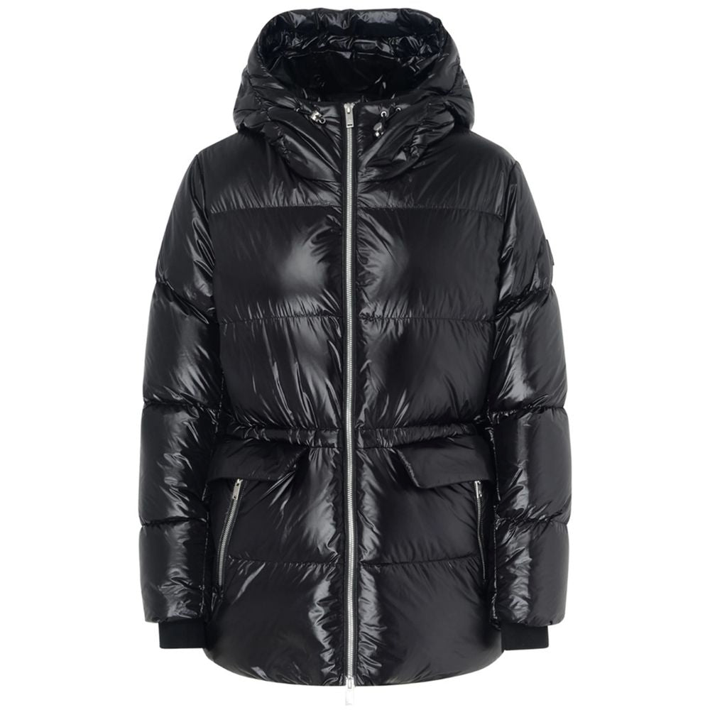 Moose Knuckles Black Nylon Jackets & Coat Moose Knuckles