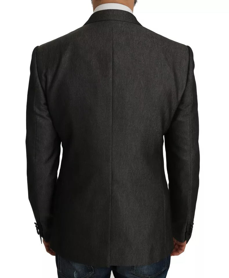 Dolce & Gabbana Gray MARTINI 2 Piece Vest Coat Blazer Dolce & Gabbana