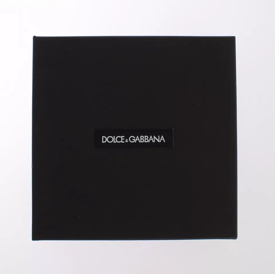 Dolce & Gabbana Multicolor Raffia Leather Clasp Finder Chain Keyring Dolce & Gabbana