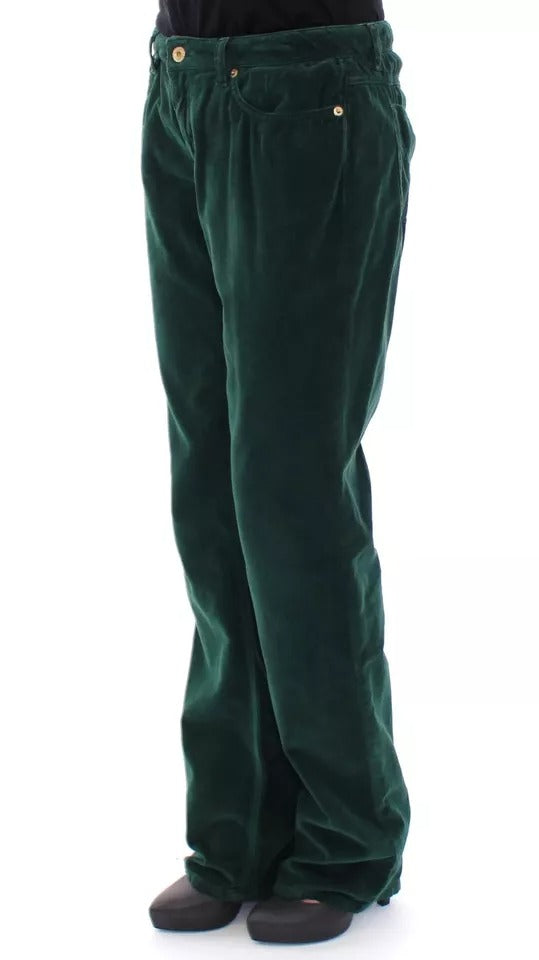 Dolce & Gabbana Green Cotton Corduroys SLIMMY Fit D&G Pants Dolce & Gabbana