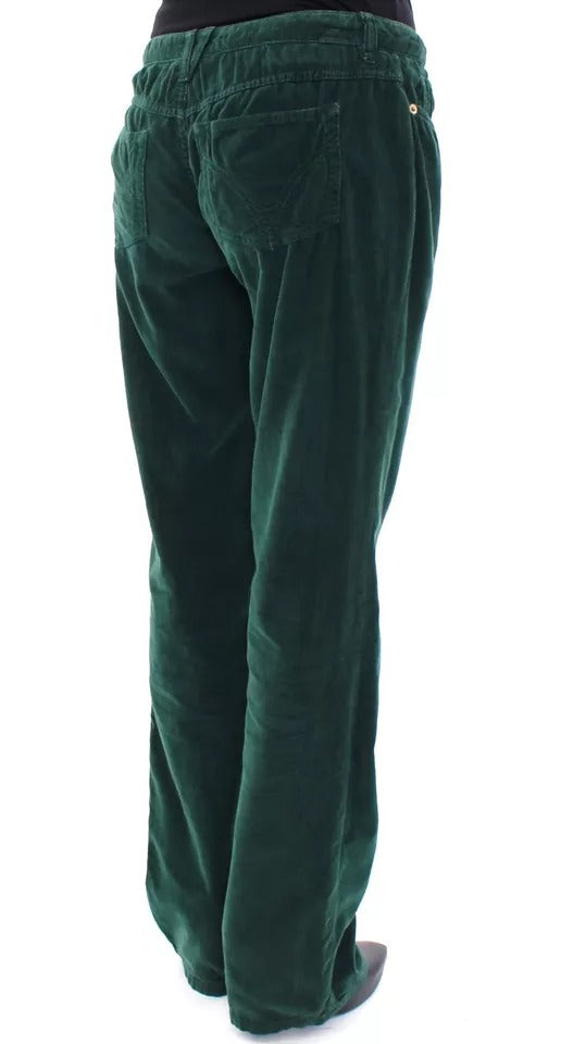 Dolce & Gabbana Green Cotton Corduroys SLIMMY Fit D&G Pants Dolce & Gabbana
