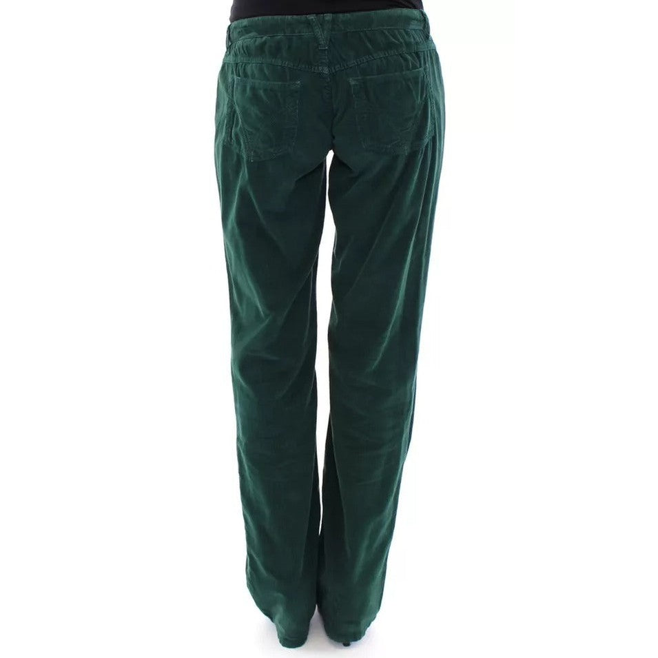 Dolce & Gabbana Green Cotton Corduroys SLIMMY Fit D&G Pants