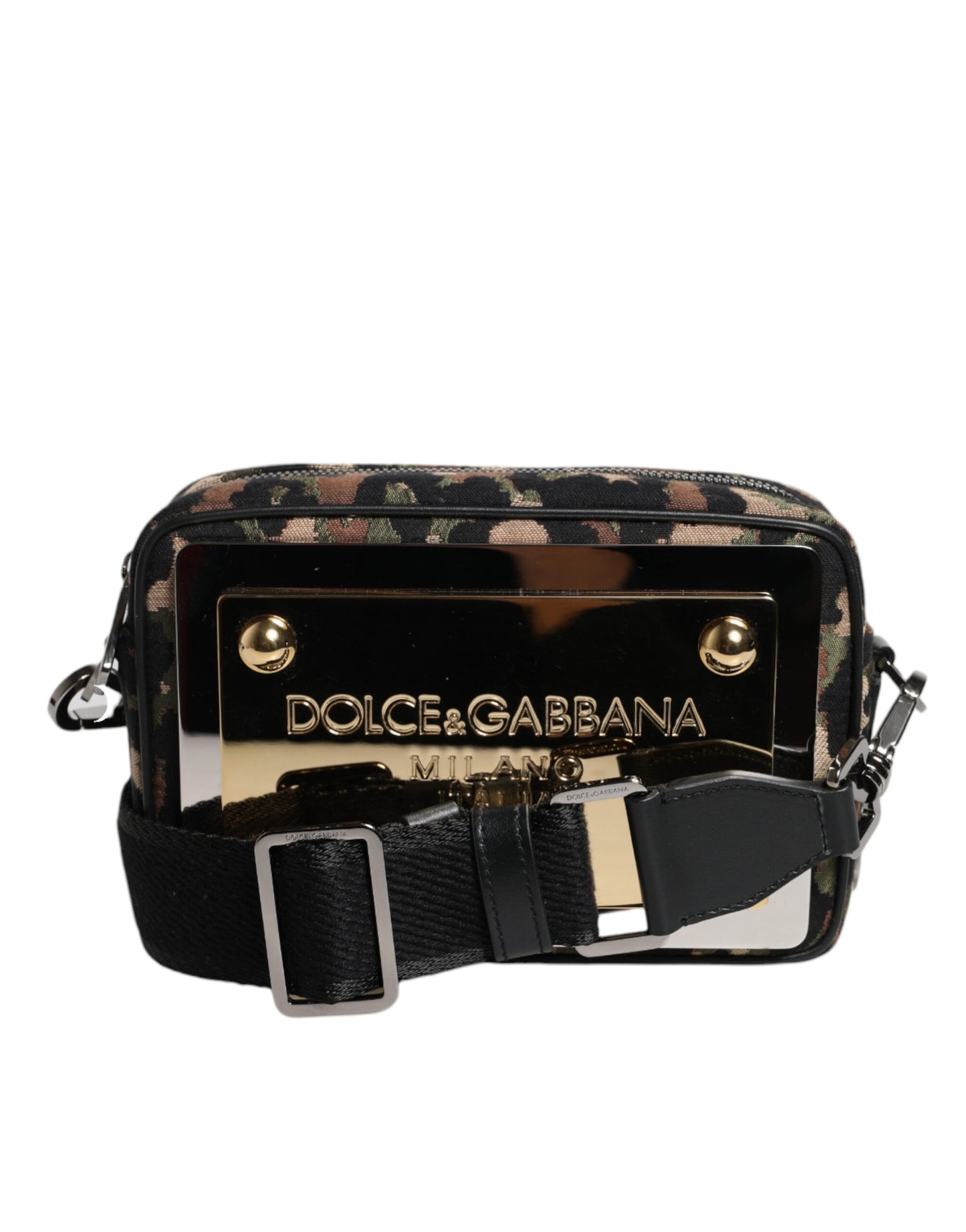 Dolce & Gabbana Multicolor Leopard Jacquard DG Logo Crossbody Bag Dolce & Gabbana
