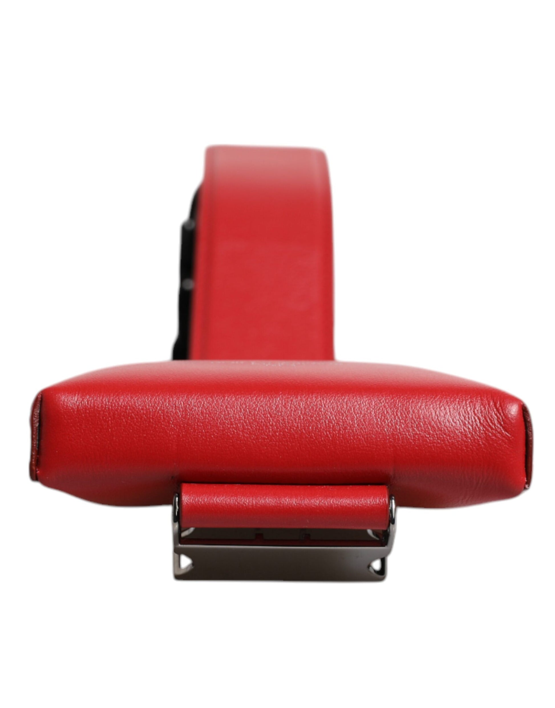 Dolce & Gabbana Red Leather Logo Zip Around Card Holder Wide Strap Wallet Copy Dolce & Gabbana