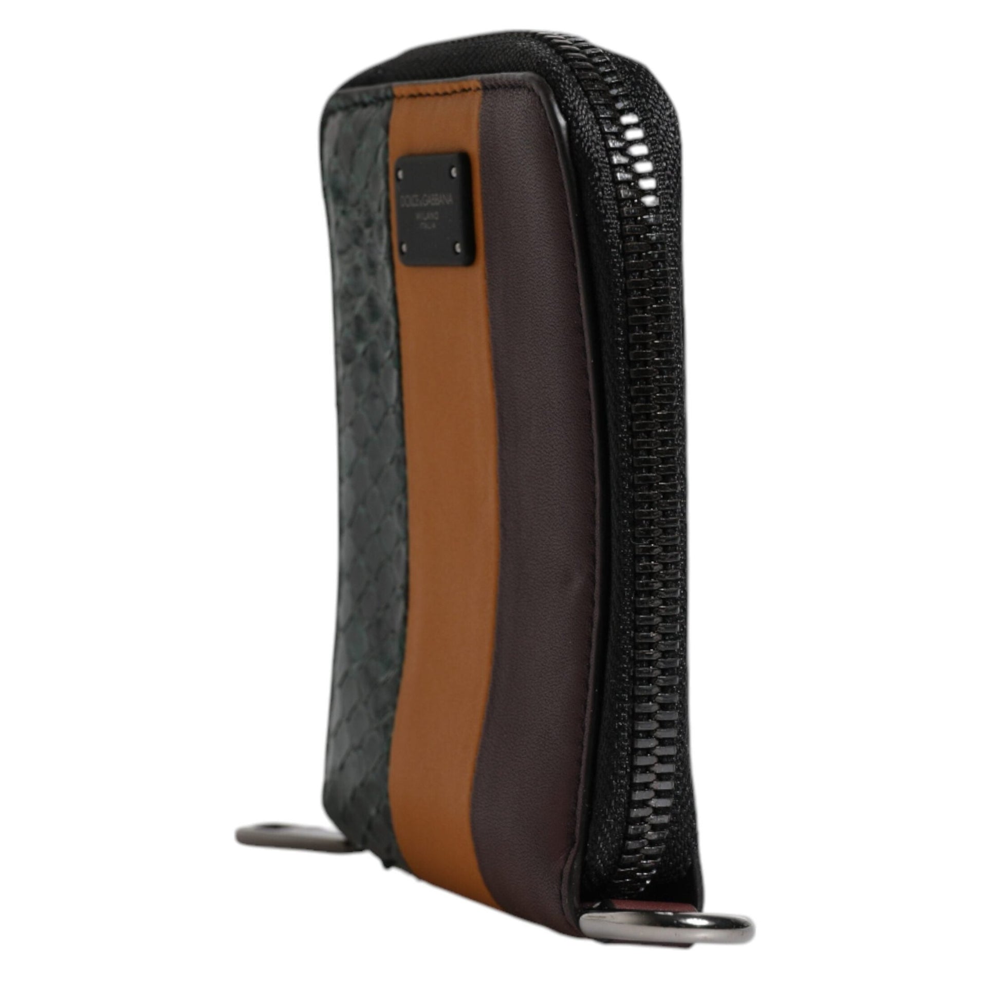 Dolce & Gabbana Multicolor Exotic Leather DG Bifold Card Holder Wallet Dolce & Gabbana