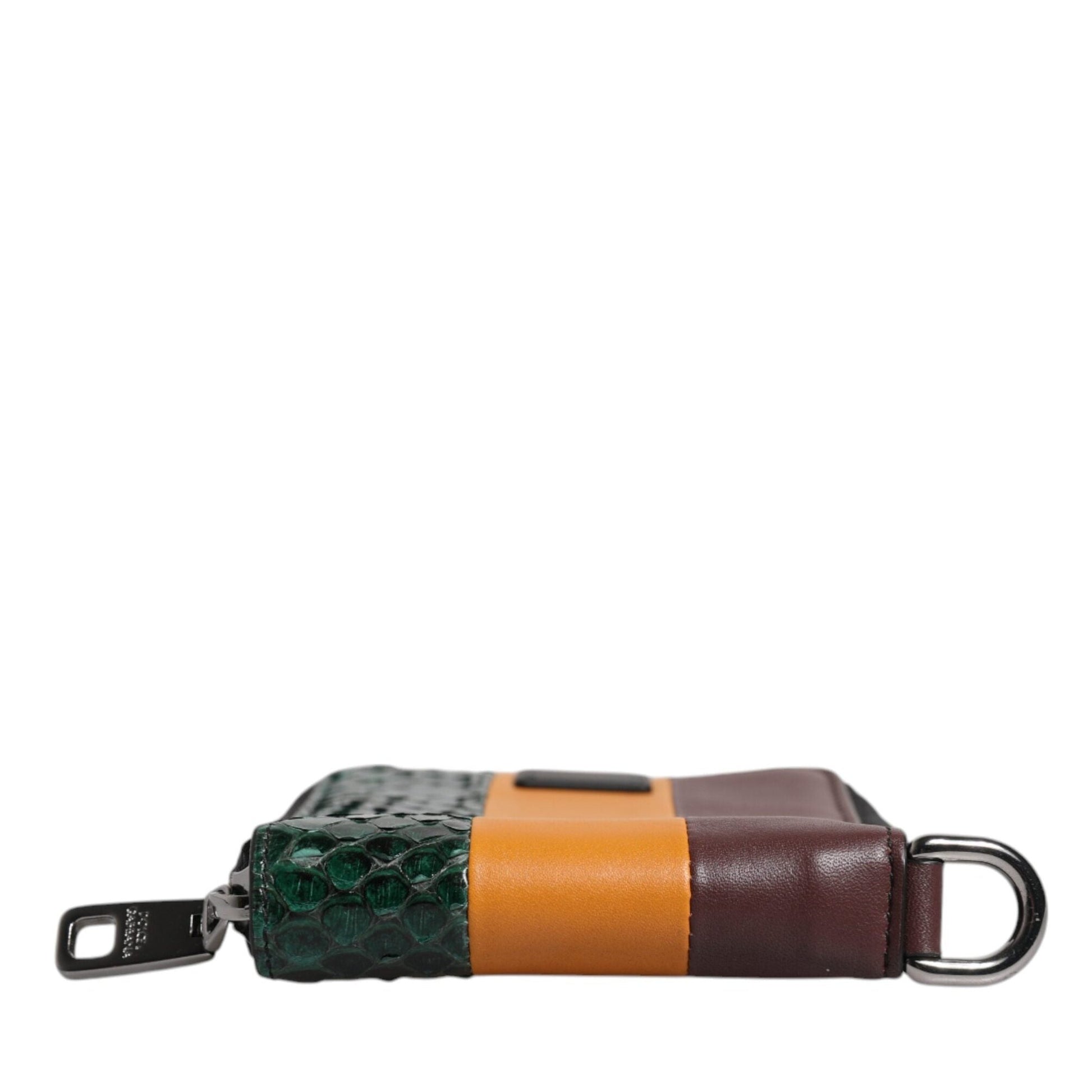 Dolce & Gabbana Multicolor Exotic Leather DG Bifold Card Holder Wallet Dolce & Gabbana