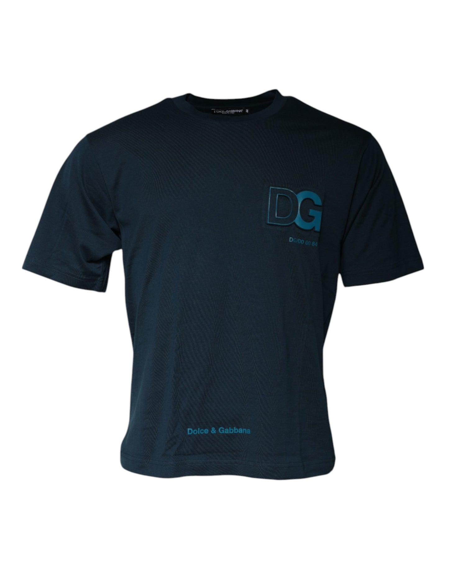 Dolce & Gabbana Blue Logo Crew Neck Short Sleeves T-shirt Dolce & Gabbana