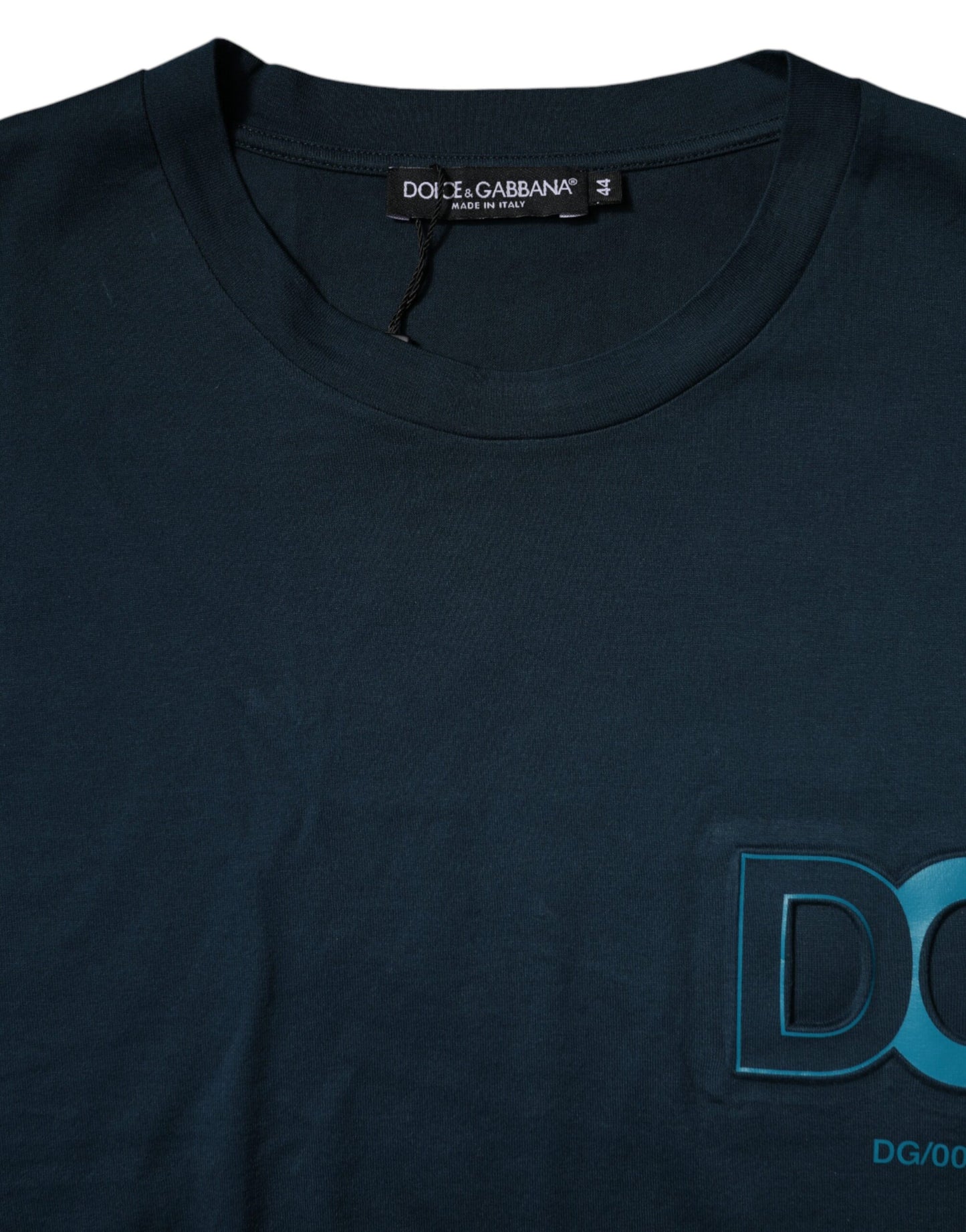 Dolce & Gabbana Blue Logo Crew Neck Short Sleeves T-shirt Dolce & Gabbana