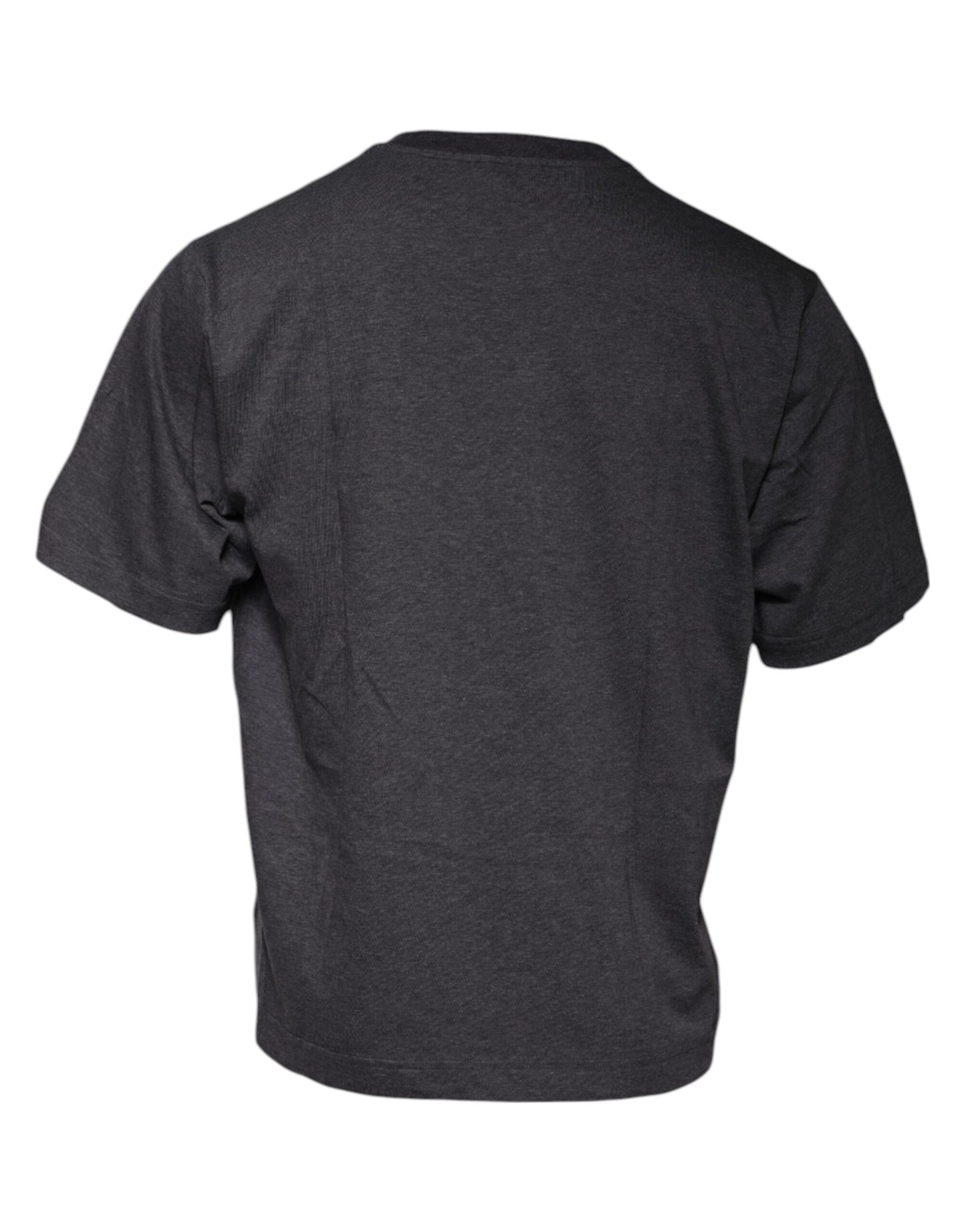 Dolce & Gabbana Dark Gray Crew Neck Short Sleeves T-shirt Dolce & Gabbana