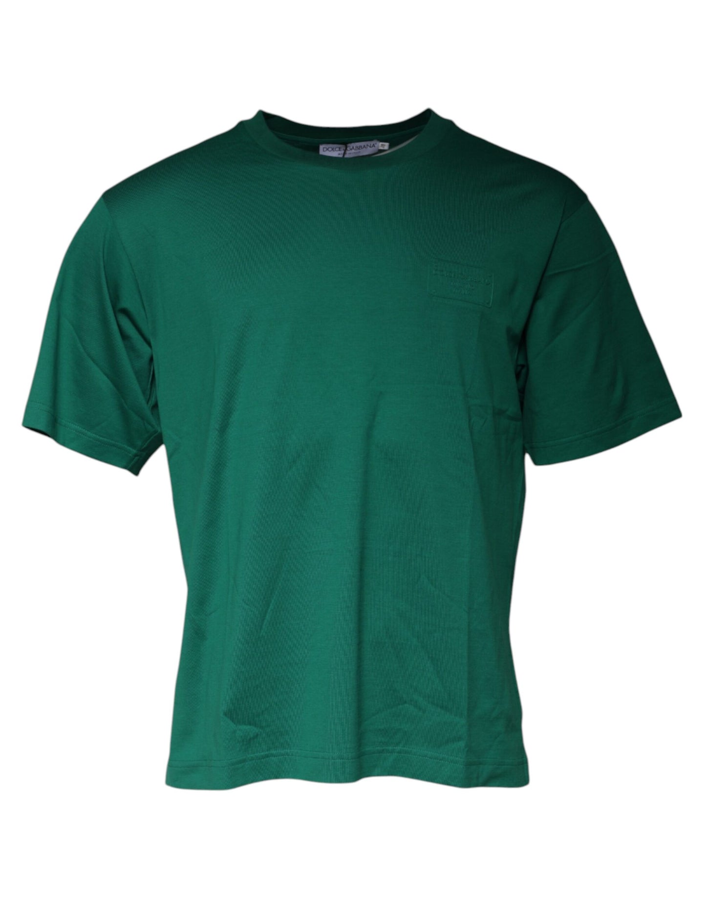 Dolce & Gabbana Green Logo Crew Neck Short Sleeves T-shirt Dolce & Gabbana