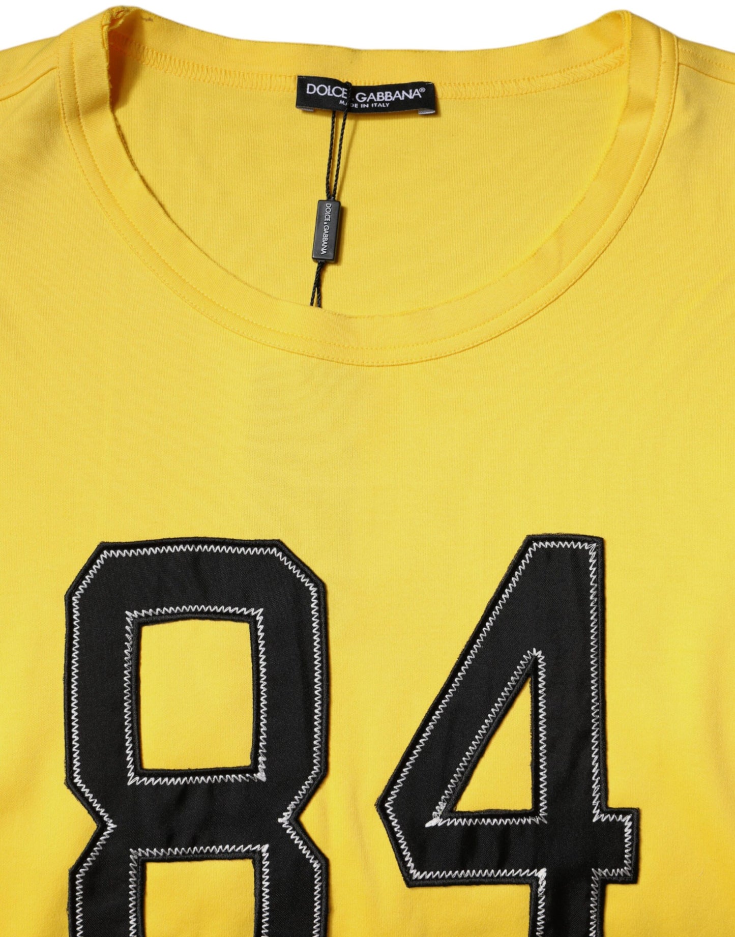 Dolce & Gabbana Yellow Crew Neck Short Sleeves T-shirt Dolce & Gabbana
