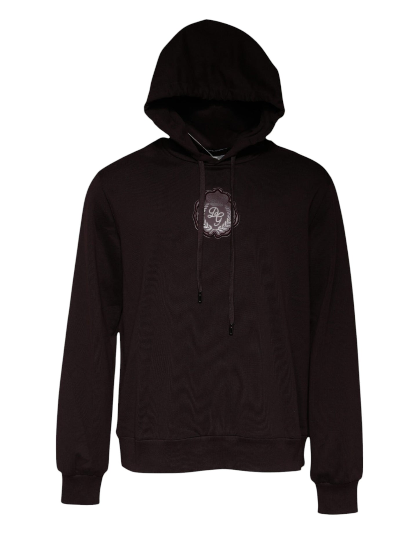 Dolce & Gabbana Brown Cotton Hooded Men Sweatshirt Sweater Dolce & Gabbana