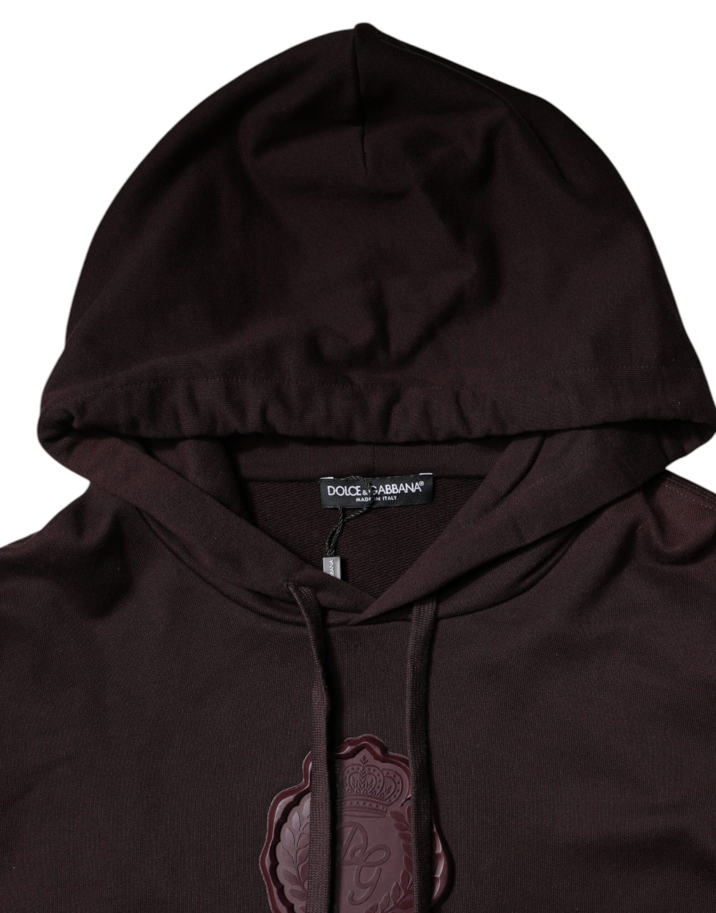 Dolce & Gabbana Brown Cotton Hooded Men Sweatshirt Sweater Dolce & Gabbana