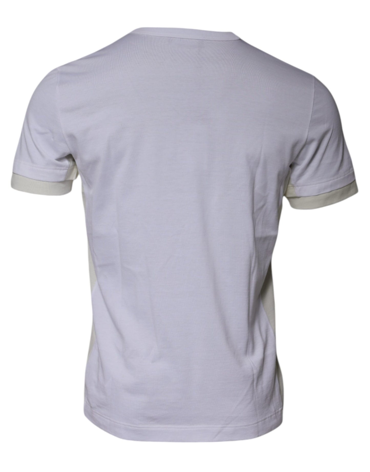 Dolce & Gabbana White Cotton Crew Neck Short Sleeves T-shirt Dolce & Gabbana