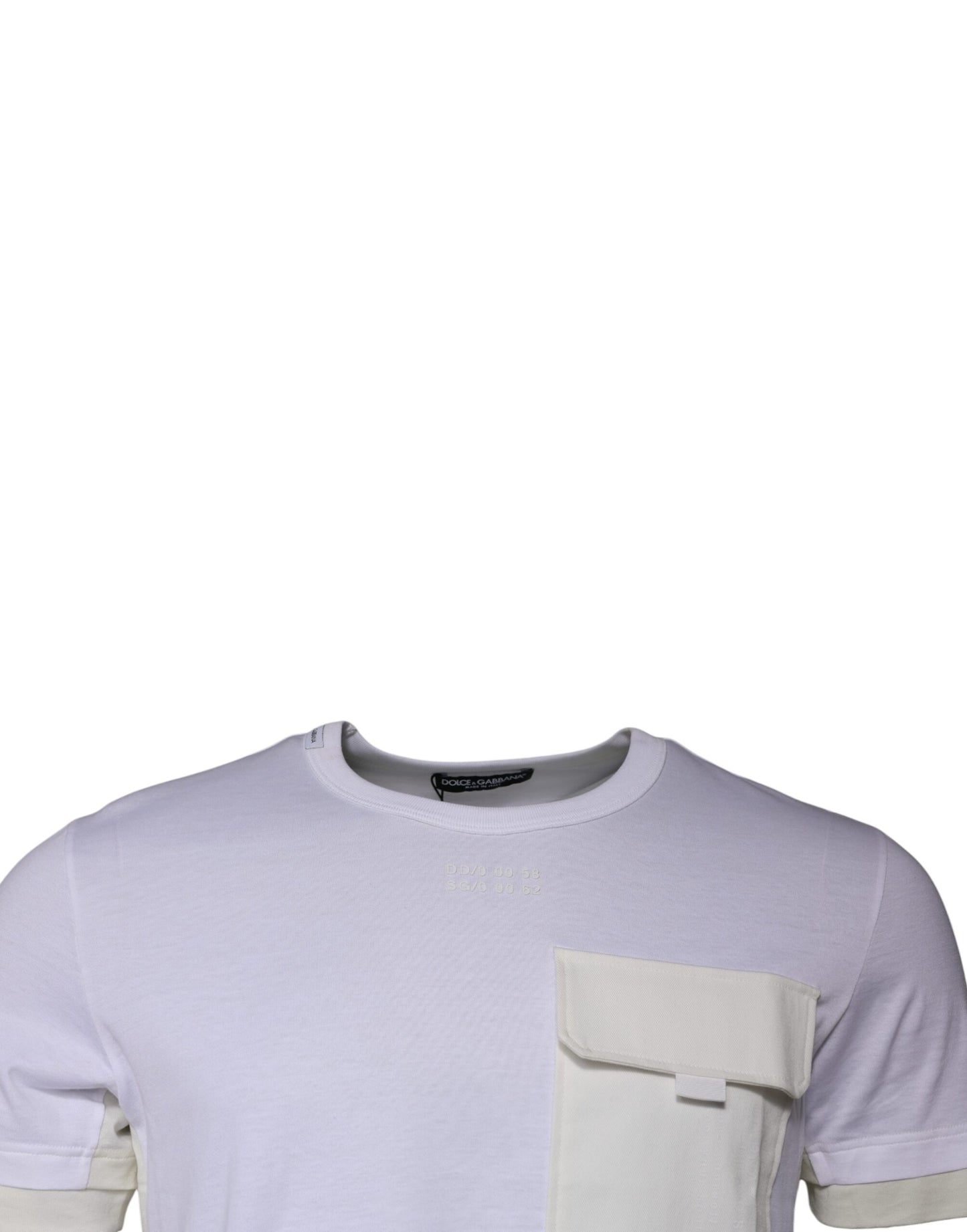 Dolce & Gabbana White Cotton Crew Neck Short Sleeves T-shirt Dolce & Gabbana