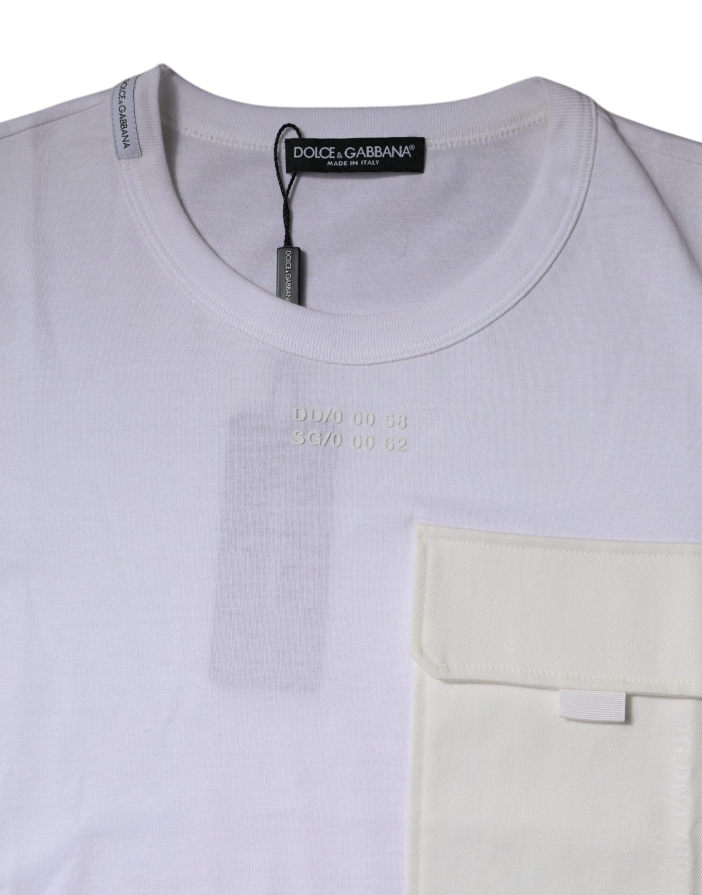 Dolce & Gabbana White Cotton Crew Neck Short Sleeves T-shirt Dolce & Gabbana