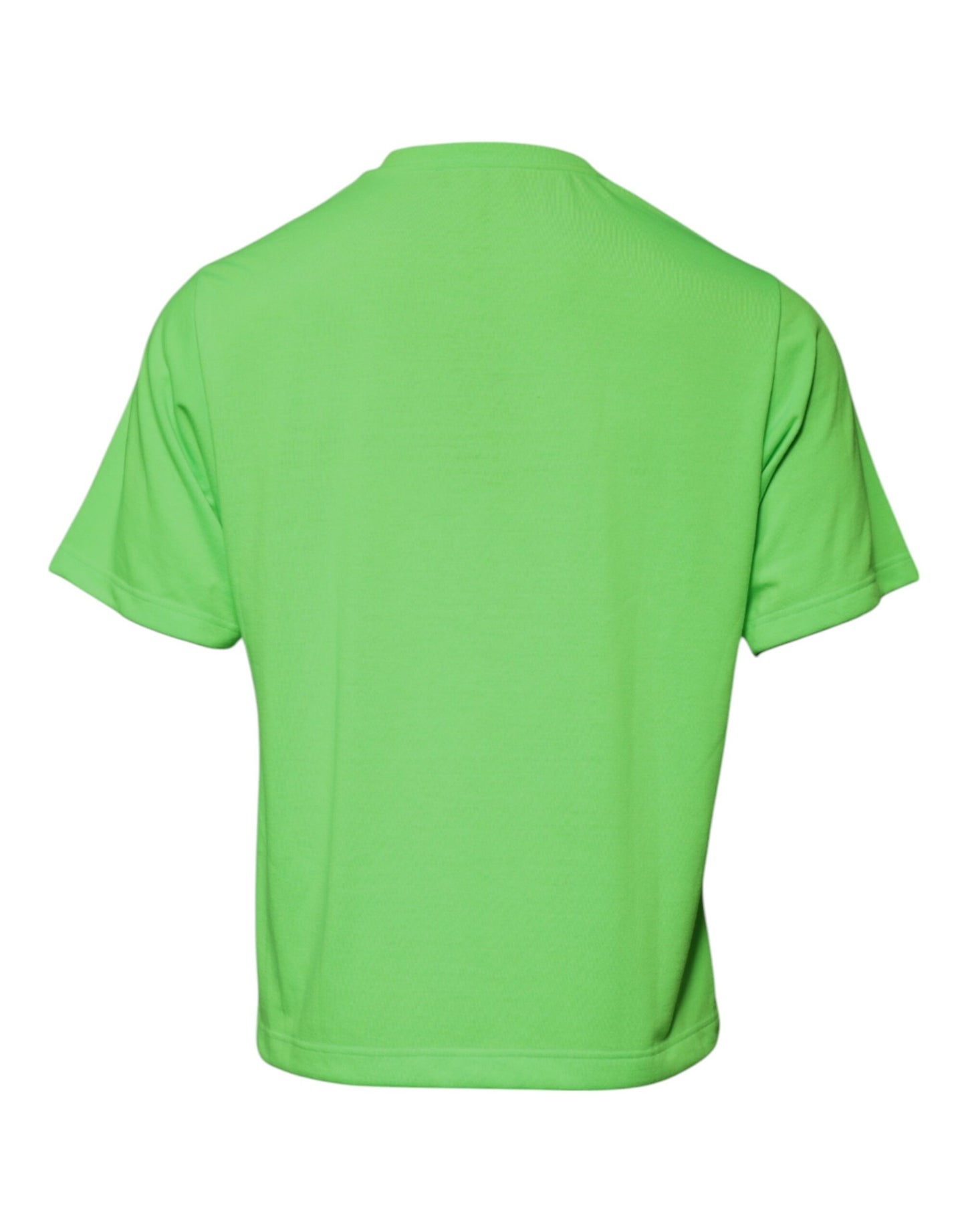 Dolce & Gabbana Green Logo Polyester Crew Neck T-shirt Dolce & Gabbana